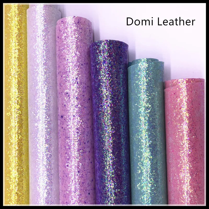 

(DM6171) Chunky Glitter Vinyl Fabric For DIY Crafts Hair Bows