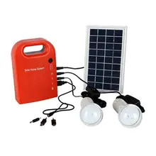 Portable Solar Lamp Panel Power Generator USB Cable Battery Charger Emergency Charging LED Lighting System For Household Street