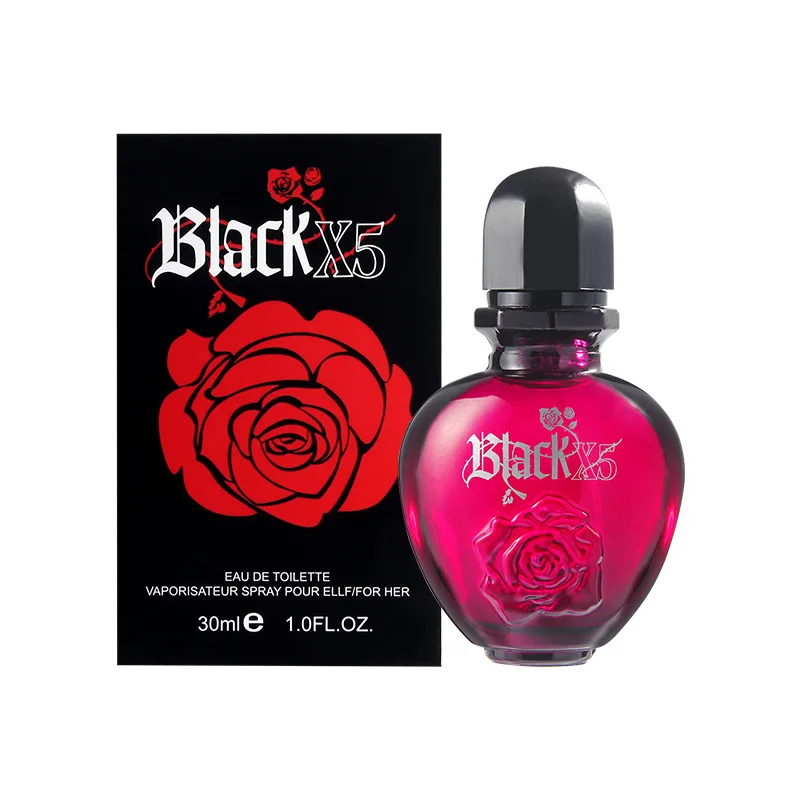 

30ml Black Xs Natural Lady Rose Scent Fragrances Antiperspirants Women Fragrance Lasting Female Atomizer Fragrances Water 30ml