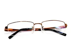 SEMI-RIM Новый 2016 титановый сплав коричневые очки Рамка на заказ оптическая близорукость и очки для чтения + 1 + 1,5 + 2 + 2.5TO + 8
