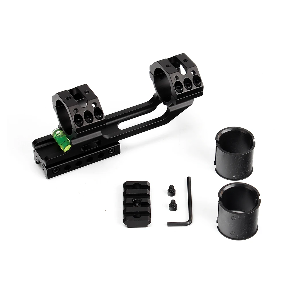 ohhunt 11mm 38 Dovetail 20mm Picatinny Weaver Riflescope Rings Hunting Tactical 25.4mm 30mm Offset Scope Mount with Extra Rail (3)