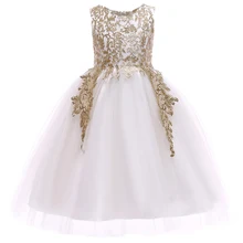 Зимнее платье с вышивкой для дня рождения, вечерние платья для девочек на свадьбу, Детские платья для девочек, Рождественский костюм, одежда, платье принцессы