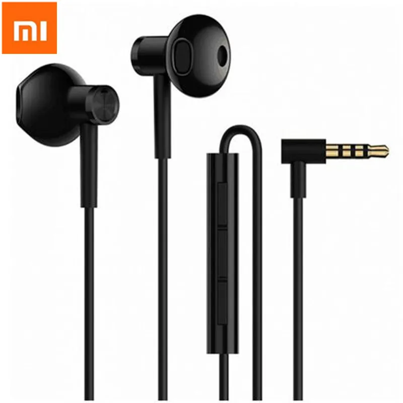 

Original Xiaomi Dual Driver Earphone Half-In-Ear Dynamic piezoCeramic Hybrid DC MEM Mic Tenacity Wire Control L-Shape Plug H30