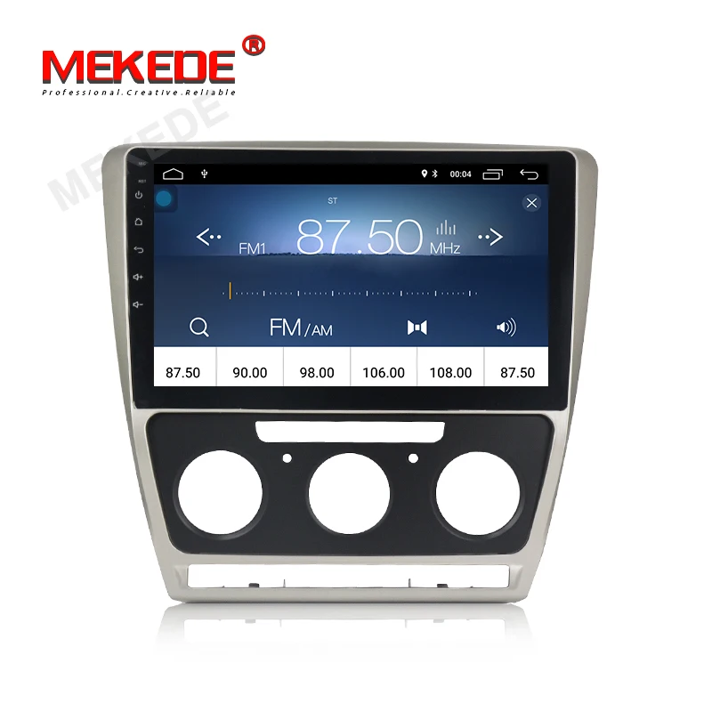 Best MEKEDE Android 8.1 Car DVD GPS Multimedia Player For SKODA Octavia 2 2011-2013 A5 Car dvd Navigation Radio Bideo Audio Player 2