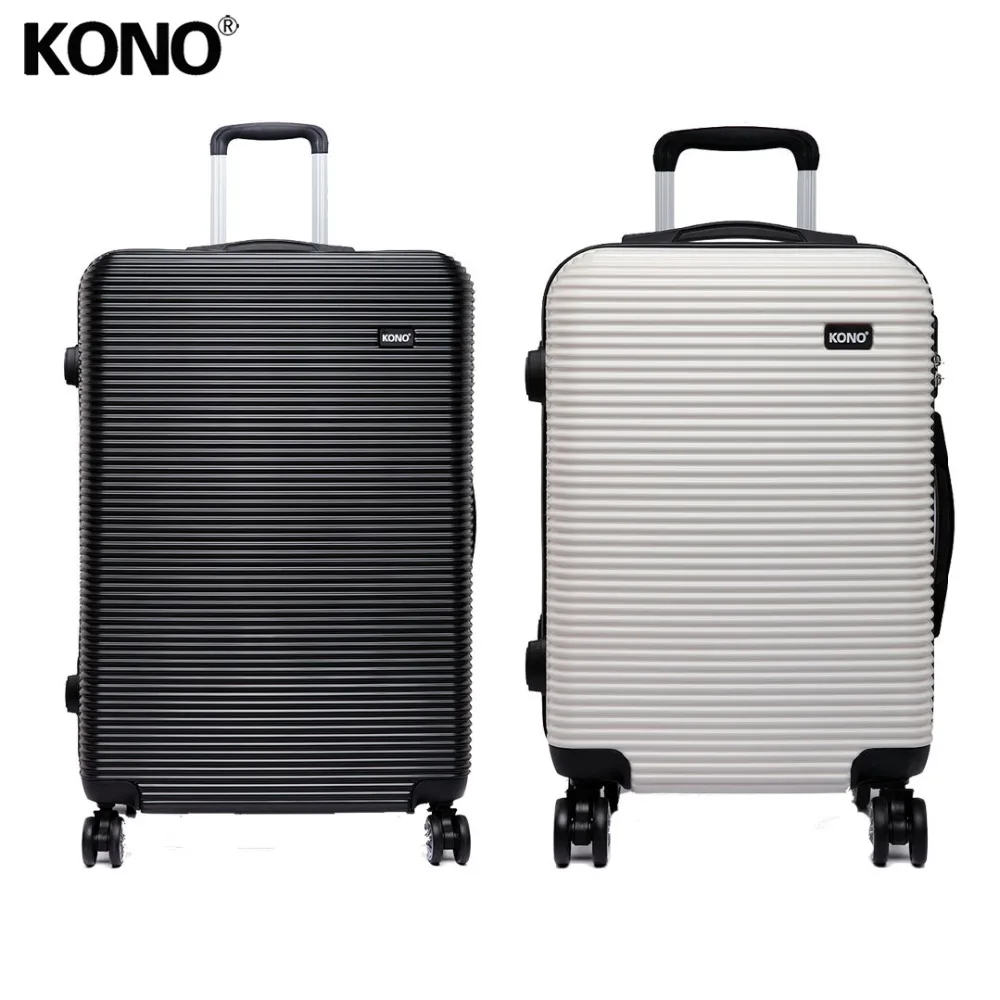 

KONO 2PCS 28 Inch Suitcase Rolling Luggage Travel Check in Trolley Case Carry On Bag 4 Wheel Spinner Hardside PC Large YD6676L