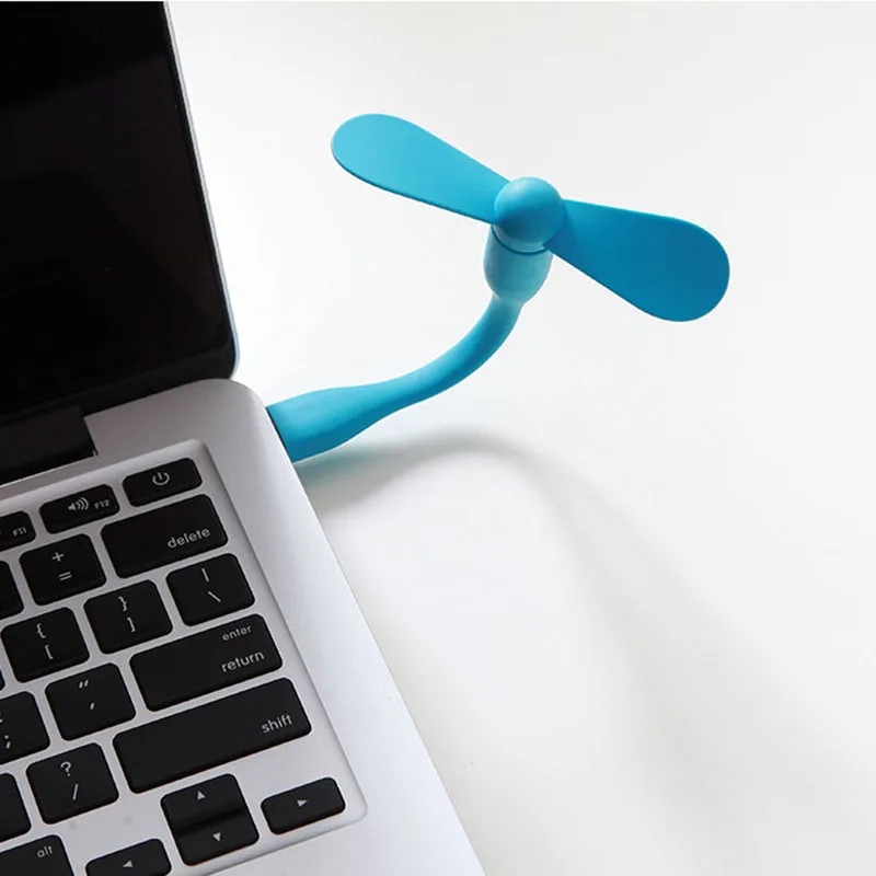 Оригинальный Xiaomi Mijia USB вентилятор гибкий портативный мини для Power Bank & Notebook Laptop