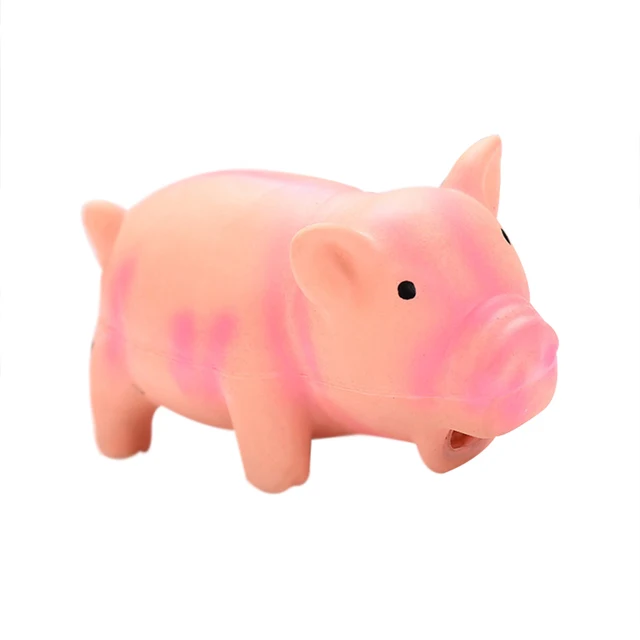 pawstrip 3 Colors Screaming Pig Dog Toys Natural Latex Pet Dog Sound Toy Funny Puppy Squeaking