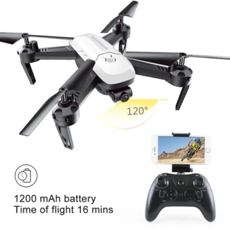 

16Mins T6 Aerial RC Drone UAV Altitude Flying QuadCopter WIFI FPV RC Drone headless mode one key return rc helicopter vs XS809W