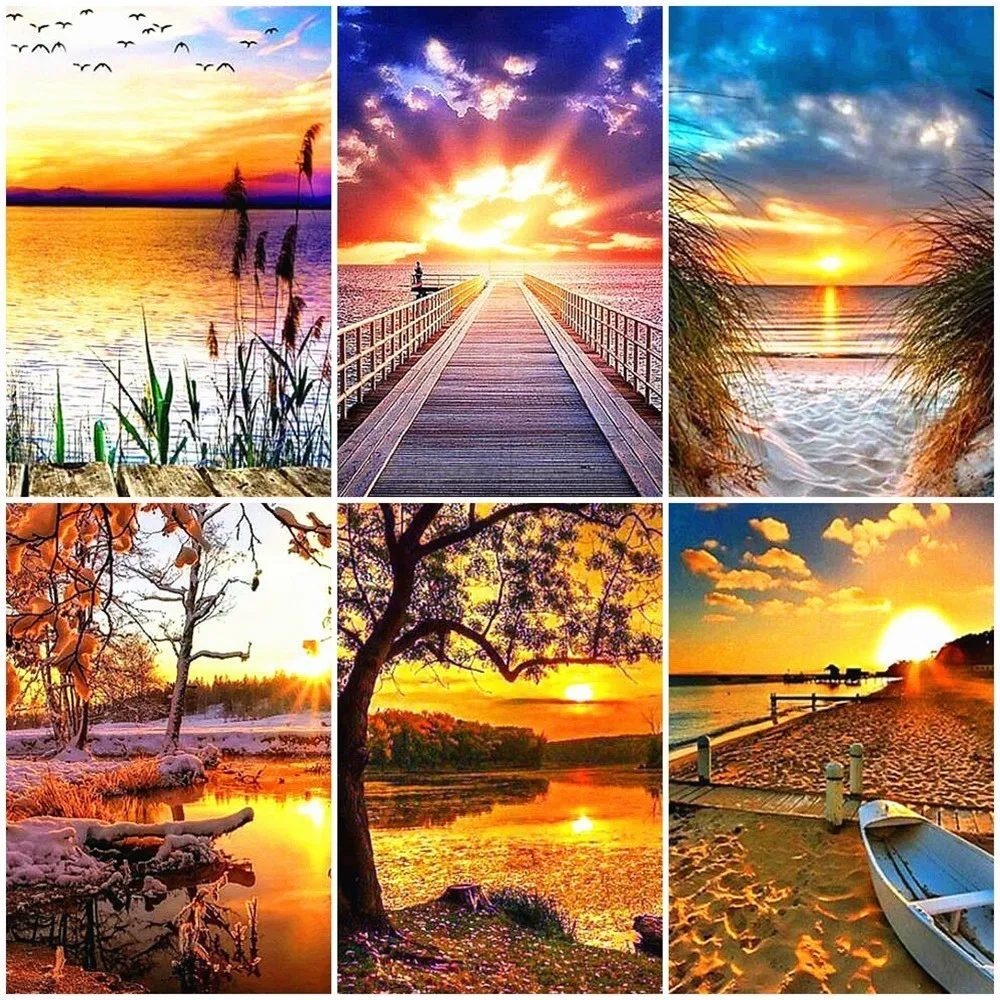 

Evershine 5D Diamond Mosaic Full Display Scenery Diamond Painting Autumn Diamond Embroidery Tree Rhinestones Pictures Home Decor