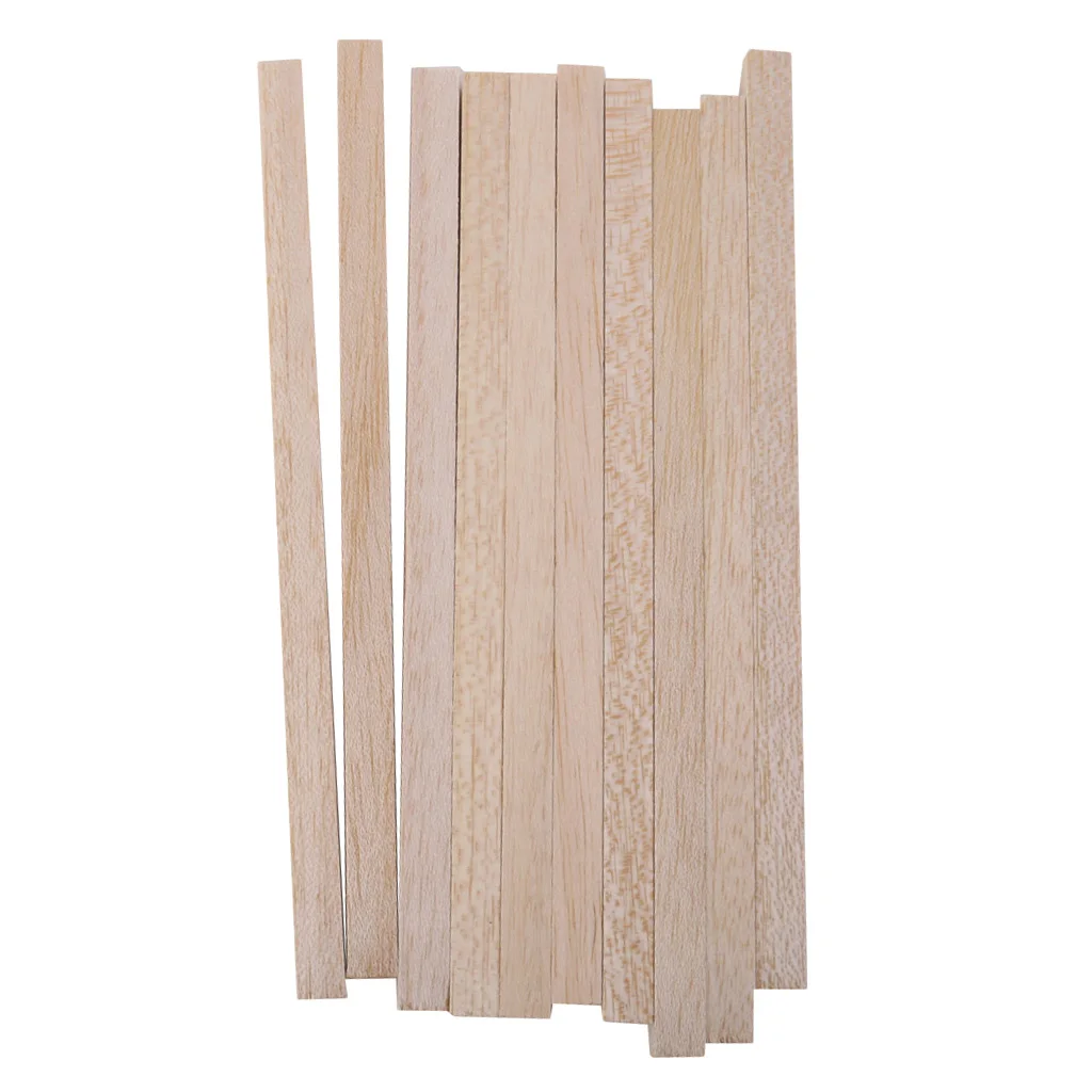 10 шт квадратные деревянные Дюбель стержни 20 см/8 дюймов Длина Деревянные дюбели для рукоделия