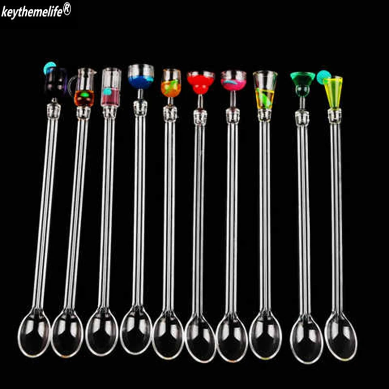 10pcs Cocktail Drink Mixer Bar Puddler Muddler Stirring Mixing Stick
