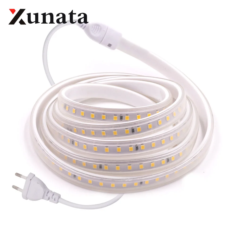 #Best EU 220V 2835 LED Strip 60LEDs m 120LEDs m High Safety High Brightness Flexible LED Light Outdoor Waterproof LED Strip Lighting