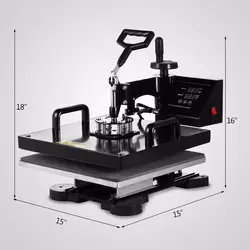Новое цифровое двухстворчатое зажимное устройство 15 "X 15" (38X38 см) для термопечати футболка сублимационная машина