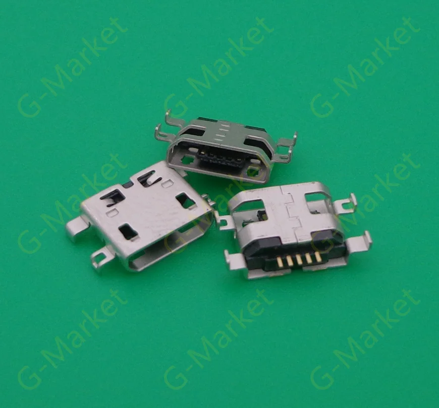 

50pcs/lot for Alcatel OT995 mini micro usb charge charging connector jack female plug dock socket port replacement parts repair