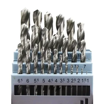 

20pcs 0.3-1.6mm Titanium Coated Twist Drill Bits HSS Woodworking Tool Set Professional Drilling Tools High Quality
