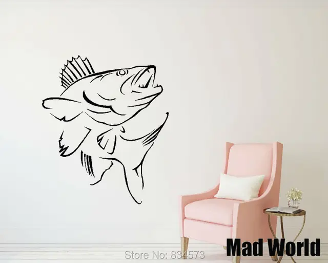 Mad World Koi Carp Pond Fish Chinese Coi Animal Wall Art Stickers Mad World Koi Carp Pond Fish Chinese Coi Animal Wall Art Stickers Decal Home
