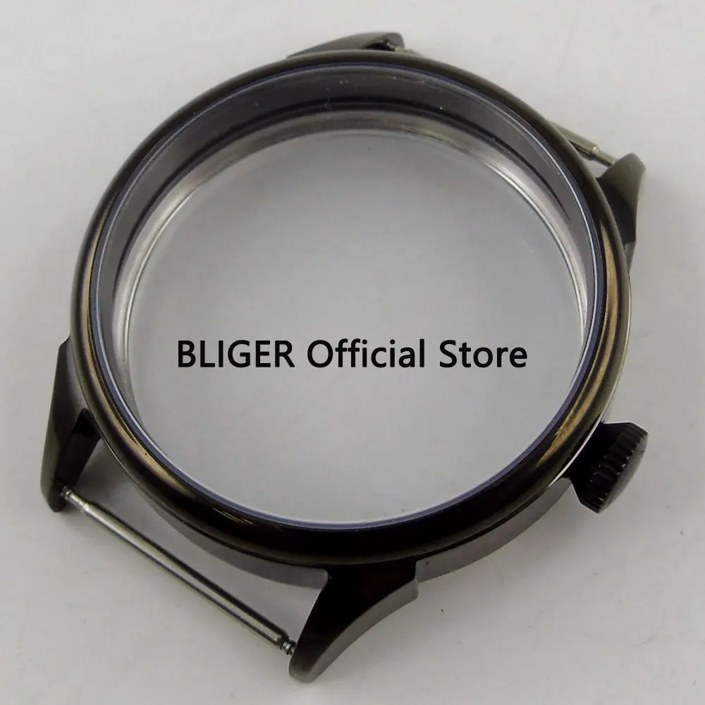 

Luxury 42mm BLIGER top quality 316L stainless steel Watch case fit ETA 6497 6498 movement men's watch case CA138
