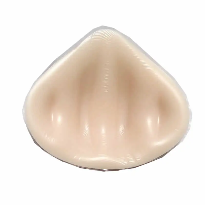 352g Breathable groove triangle breast cancer Silicone Breast Forms Prosthesis Mastectomy Only