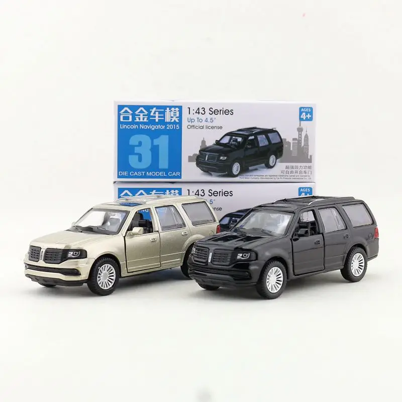 1:46 Масштаб/литая Игрушечная модель/Ford Lincoln Navigator SUV/супер спортивная машина/образовательная Коллекция/Вытяжка/подарок для детей