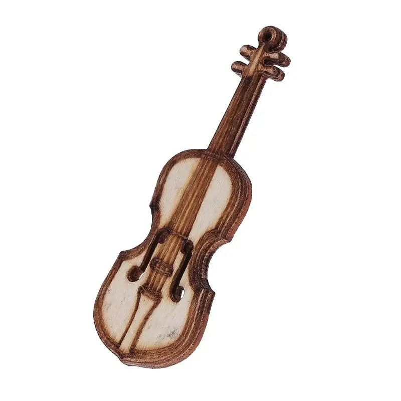 

10Pcs/Bag Laser Cut Wood Cello Embellishment Wooden Shape Craft Wedding Decor