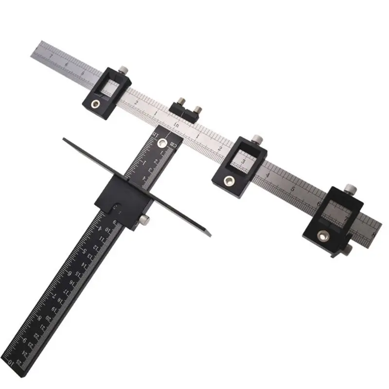 cheap 1Set Hole Punch Jig Tool Detachable Drill Guide Sleeve Cabinet Drawer Wood Drilling Dowelling Tools Kit 649E