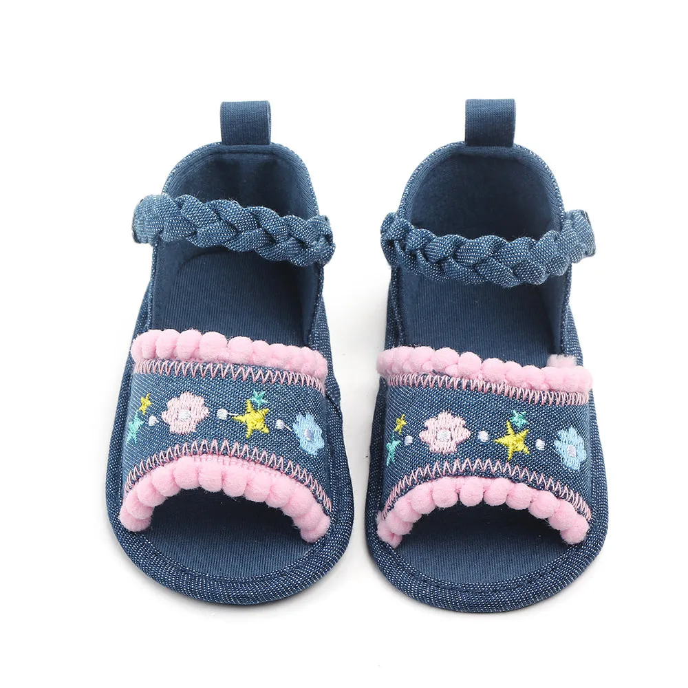 Летние для маленьких девочек сандалии обувь для новорожденных