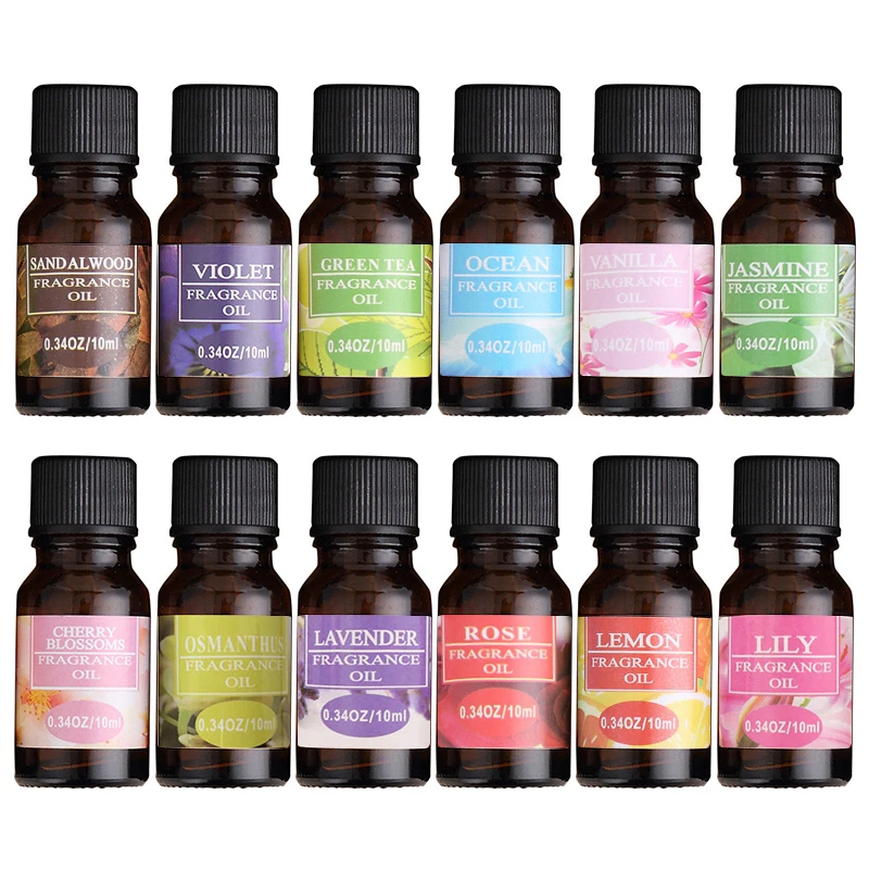 

10ml Essential Oils For Aromatherapy Diffusers Pure Essential Oils Relieve Stress for Organic Body Massage Relax Skin Care TSLM2