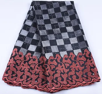 

Best Selling Swiss Voile Lace In Switzerland Embroidered Fabric DIY Trim Sewing African Lace Fabric For Nigerian Man DressA1652
