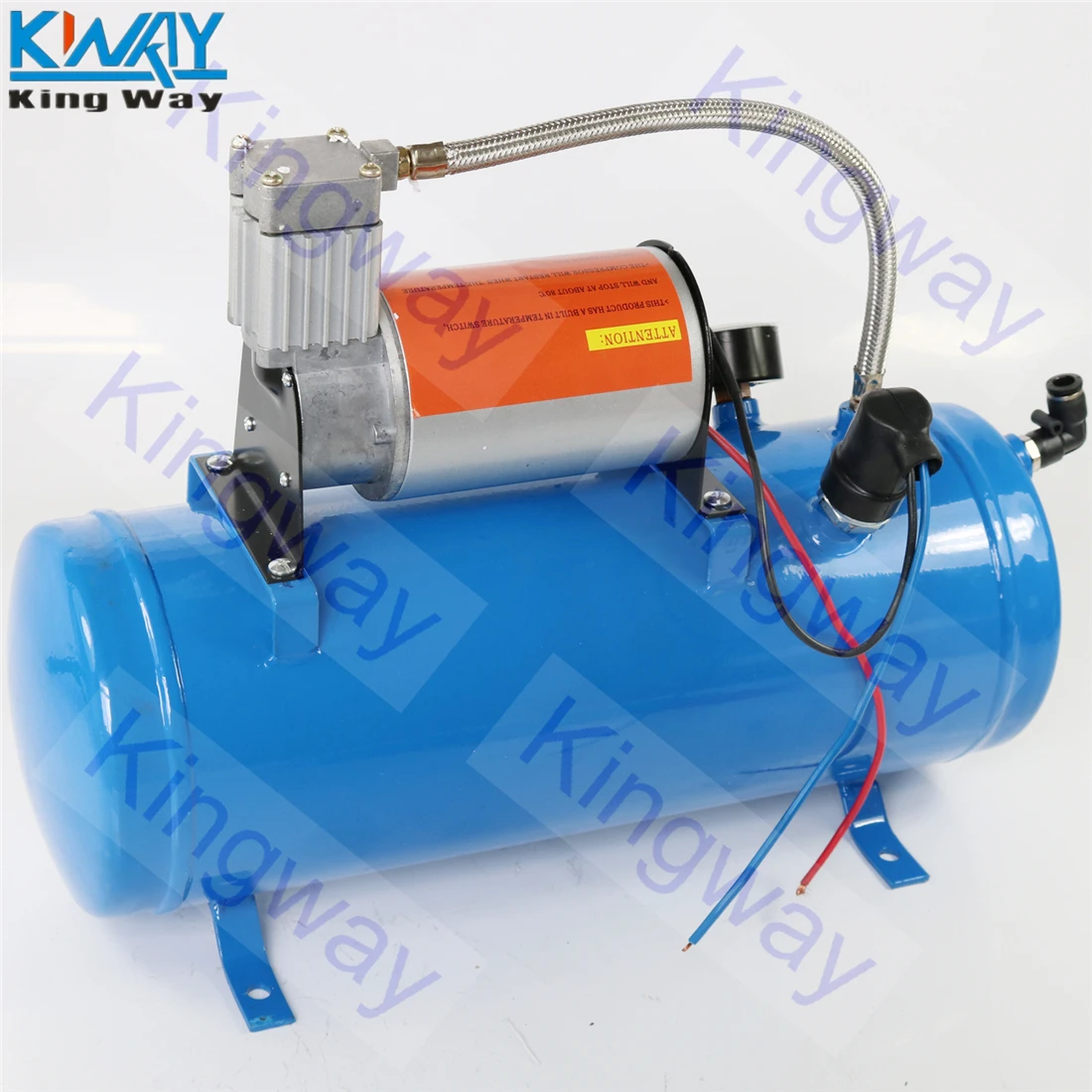 Бесплатная доставка King Way 150PSI DC 12V воздушный компрессор с 6 литров для поездок на
