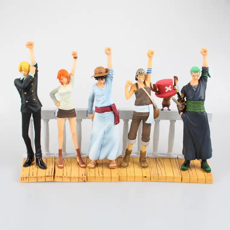 Anime One Piece 6pcs Set Dramatic Showcase 1st Season Luffy Zoro Nami Usopp Sanji Chopper Pvc Action Figures Collectible Toys Dramatic Showcase Anime One Pieceone Piece Aliexpress