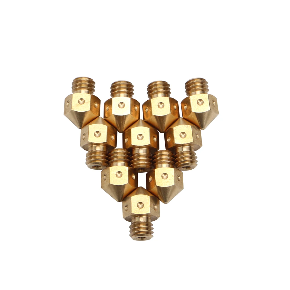 Cabeça do Filamento Bicos de Bronze Mk8 dos Pces para Impressoras Bicos Hotend Makerbot 1.75mm J-cabeça Extrusão Rerap Prusa i3 Extrusora 50 3d 11 bicos de bronze j-cabeça extrusão rerap prusa i3 extrusora