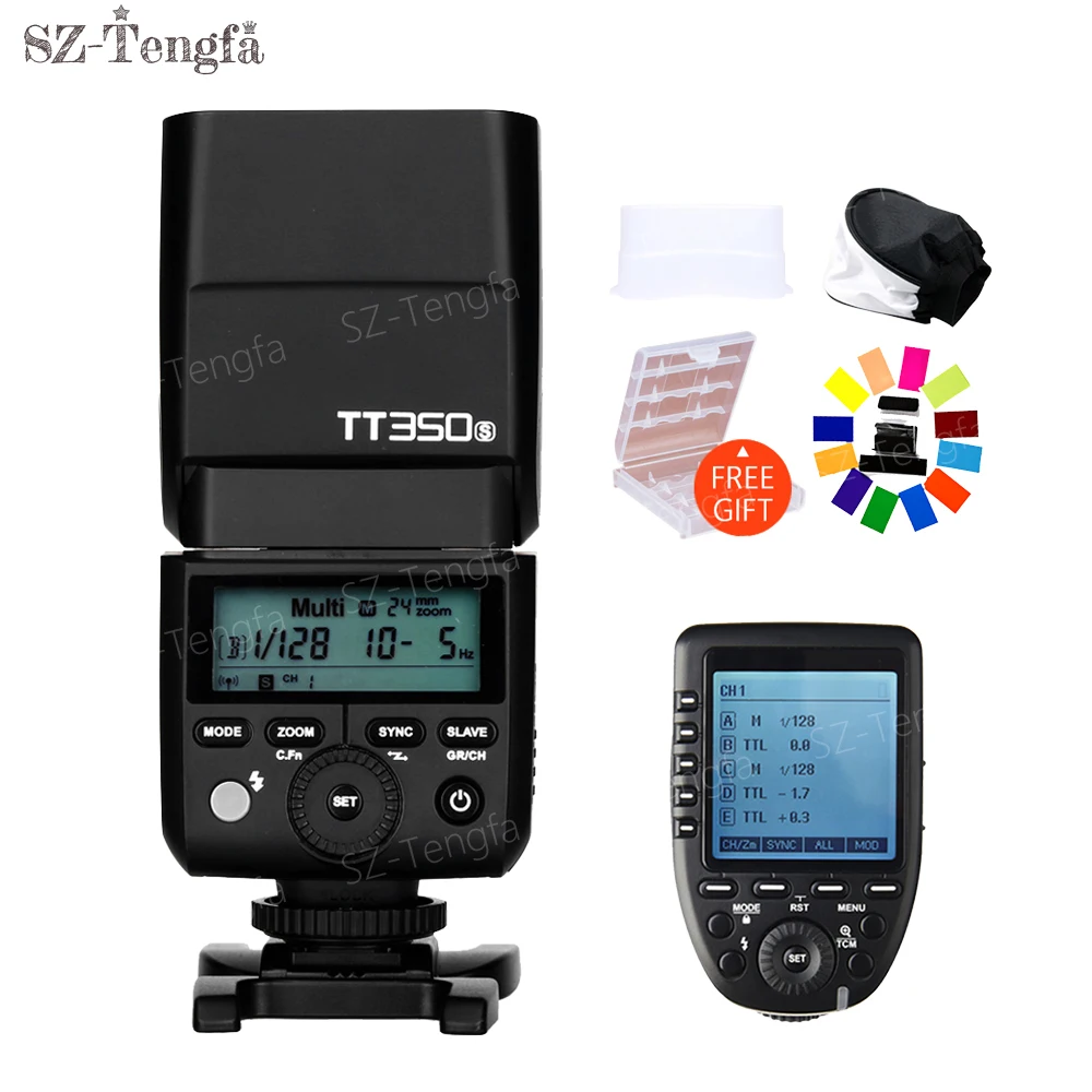 Godox TT350S Mini 2.4G Wireless HHS TTL Camera Flash with Xpro S