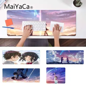 

MaiYaCa New Printed Janpanese Anime Your Name Customized MousePads Computer Laptop Anime Mouse Mat Rubber Mouse Durable Desktop