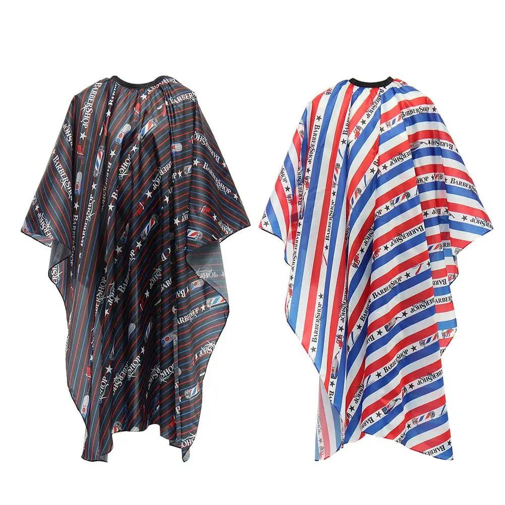 Hairdressing Cape Fashion Striped Haircut Shawl Breathable Apron Smooth Skin Friendly Hair Salon Barber Shop Cape For Adult