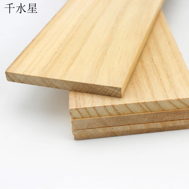 tongmu board 1 2 3 5 mm solid wood sheet hut model material diy solid wood sheet