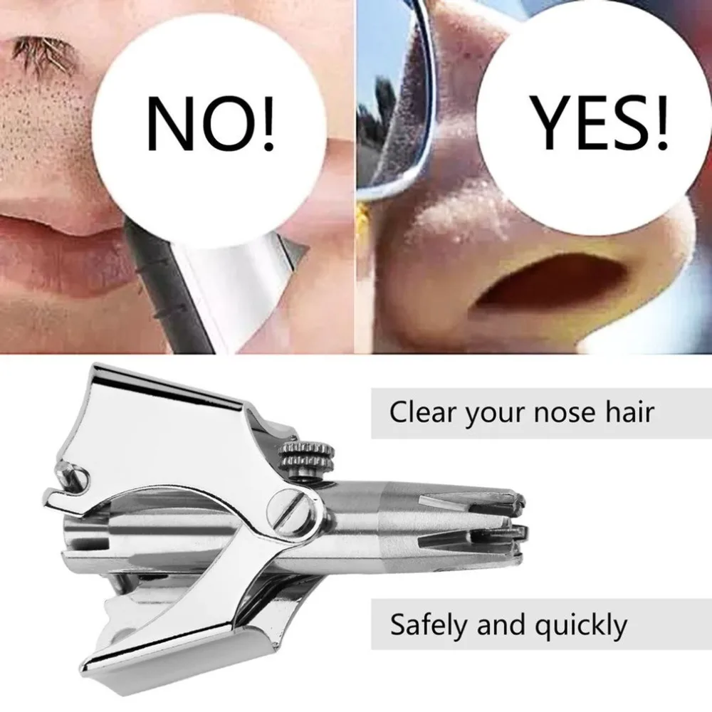KEMEI ES-108 портативный резак для волос в носу ручной триммер для бритья для мужчин моющийся Водонепроницаемый Бритва для волос в носу