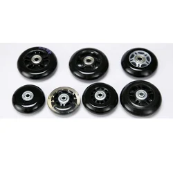 

1 Pairs 50KG Force Cart Wheel Silence Rubber Shopping Cart Luggage Portable Trailer Bearing wheels Parts