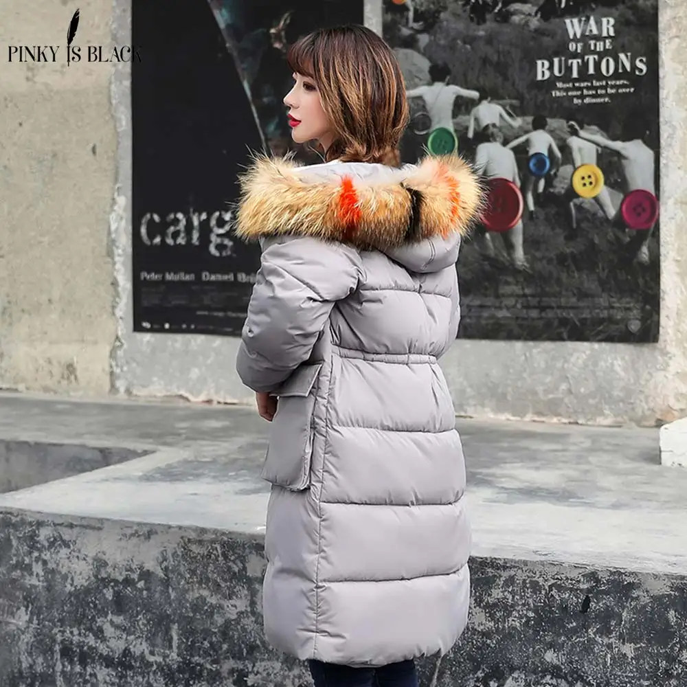 PinkyIsblack Winter Female Long Jacket 2018 New Winter Coat Women Fake Fur Collar Warm Woman Parka Outerwear Winter Jacket Women PinkyIsblack Winter Female Long Jacket 2018 New Winter Coat Women Fake Fur Collar Warm Woman Parka Outerwear Winter Jacket Women