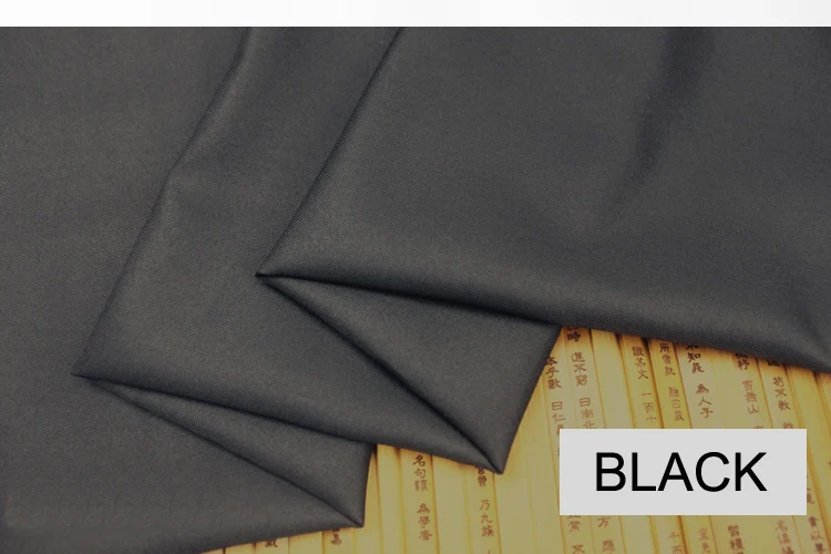 Саржевая ткань из полиэстера 150 см ширина для рабочей одежды - Цвет: BLACK