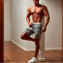 CHUQING новые спортивные мужские шорты из хлопка повседневные дышащие спортивные шорты для тренировок