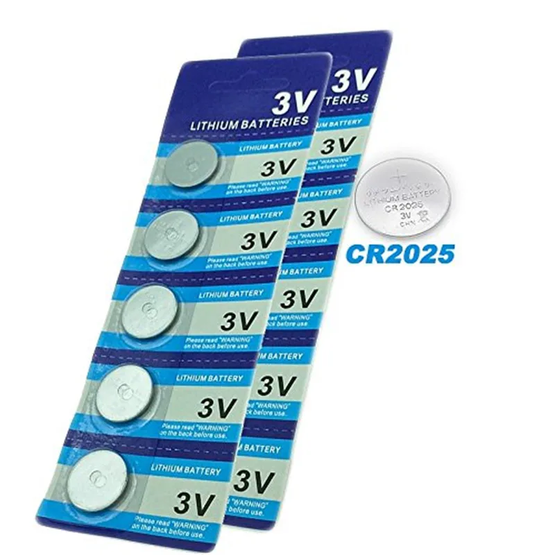 

Free Shipping CARD 100pcs/Lot CR2025 3V Cell Battery Button Battery Coin Battery cr 2025 lithium battery For Watches,clocks