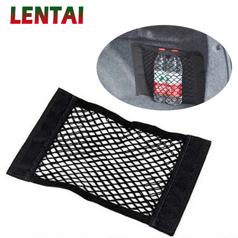 

LENTAI Car Trunk luggage Net bag Paste net bag For Alfa Romeo Chevrolet Aveo Captiva Ford Focus 3 Fiesta Mondeo Kuga Fusion