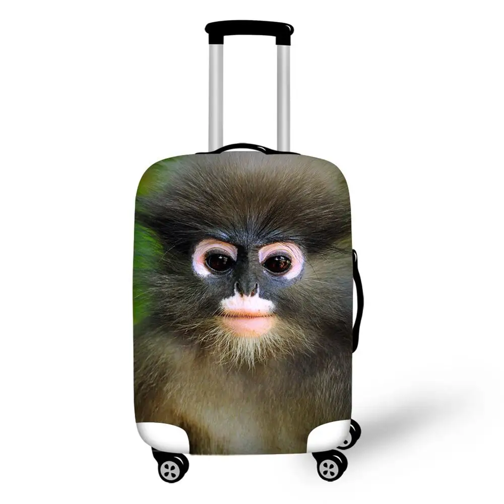 Animal Monkey Print Travel Accessories Suitcase Protective Covers 18-32 Inch Elastic Luggage Dust Cover Case Stretchable Animal Monkey Print Travel Accessories Suitcase Protective Covers 18-32 Inch Elastic Luggage Dust Cover Case Stretchable