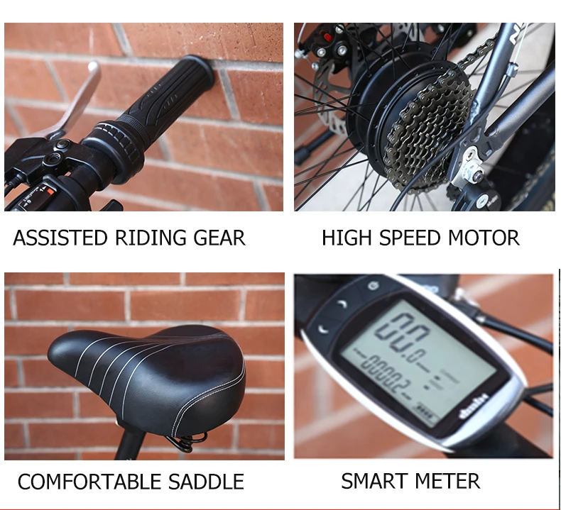 Perfect 26 Electric snow mountain bike 4.0 tire fit snow tires Powerful high speed motor drive Off-road lithium battery beach ebike ATV 1