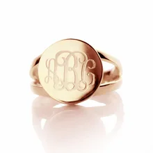 AILIN-персонализированный с монограммой кольцо из стерлингового серебра 3 инициалы MO кольцо на заказ украшения из букв лучший рождественский подарок