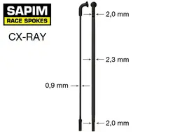 SAPIM CX-Ray Race Aero Bladed спицы J-Hook, прямой тянуть CX RAY говорил шт./упак.-310 мм 12 135 сплава соски бесплатно