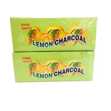 COSY MOMNT 100 шт./кор. лимонный ароматизированный уголь для кальяна быстрое освещение ожога длительное время уголь Меньше золы YJ389