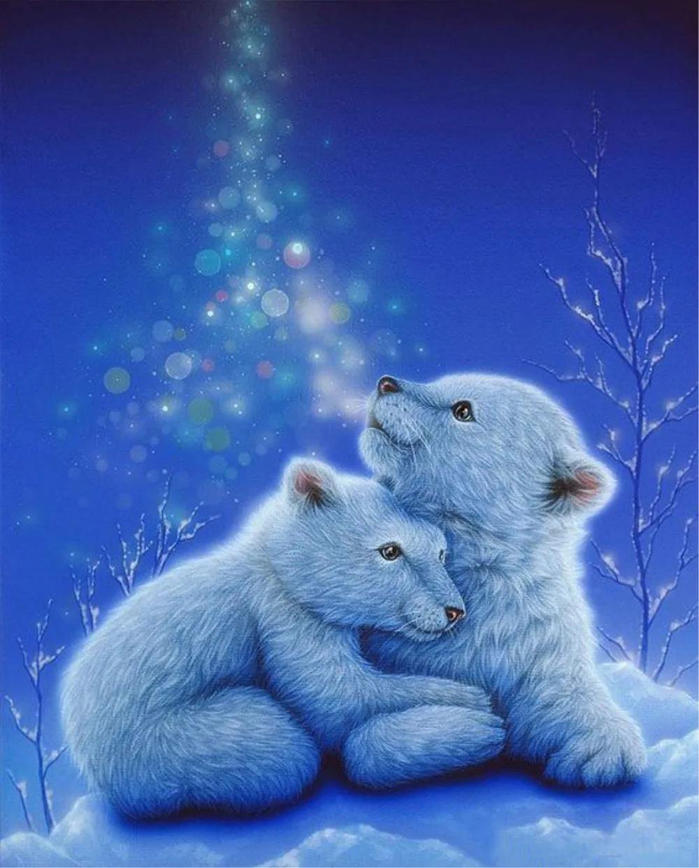 5d diy diamond painting bear partial diamond mosaic paingtings cross