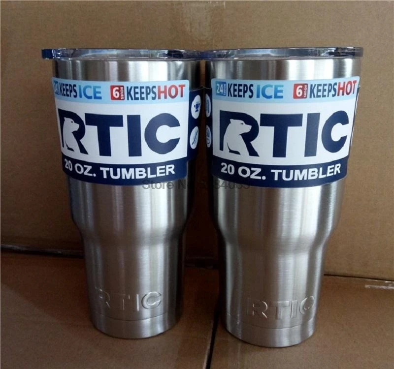 200pcs RTIC 20oz 30oz Stainless Steel Cup Travel Mug Tumbler Cup Cooler