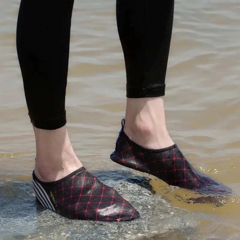 Для мужчин и женщин Лето Босиком кожа носок бассейн тренажерный зал пляж плавать водонепроницаемая обувь